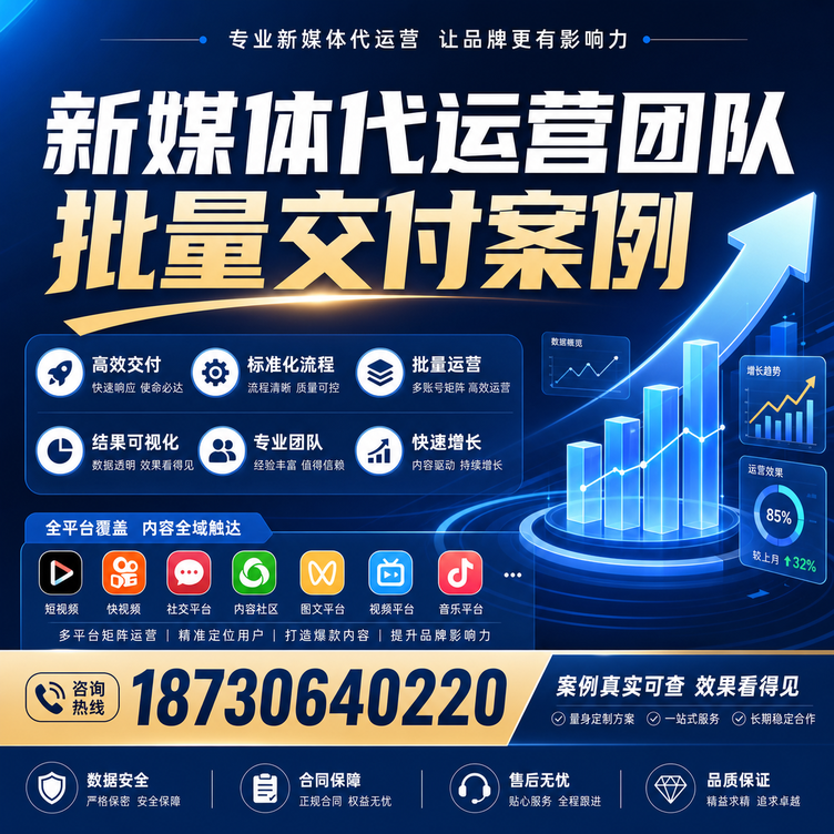 清远代运营公司多客户账号批量高效交付案例